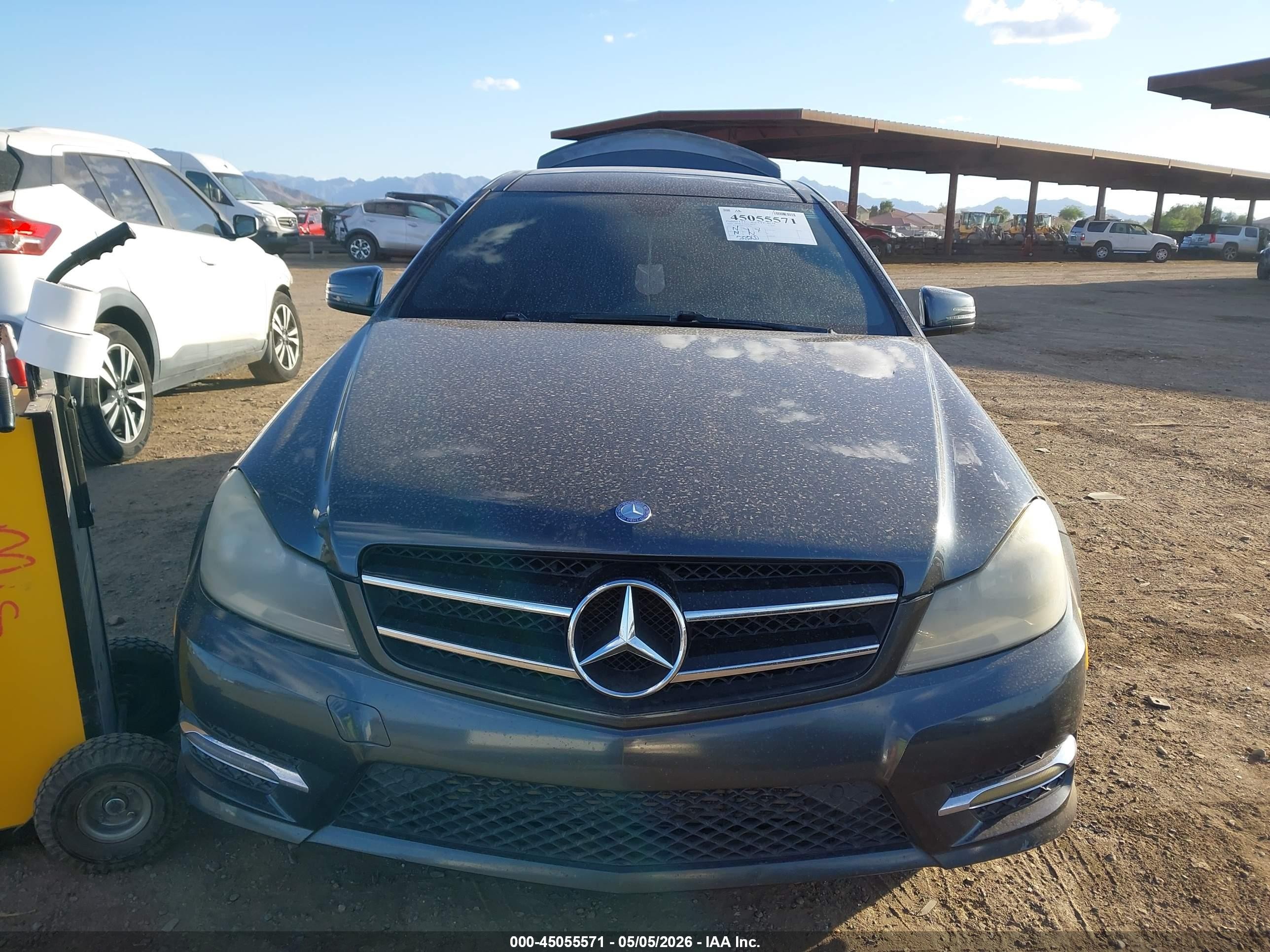 2014 Mercedes-benz C 250   Gray vin: WDDGJ4HB1EG268682
