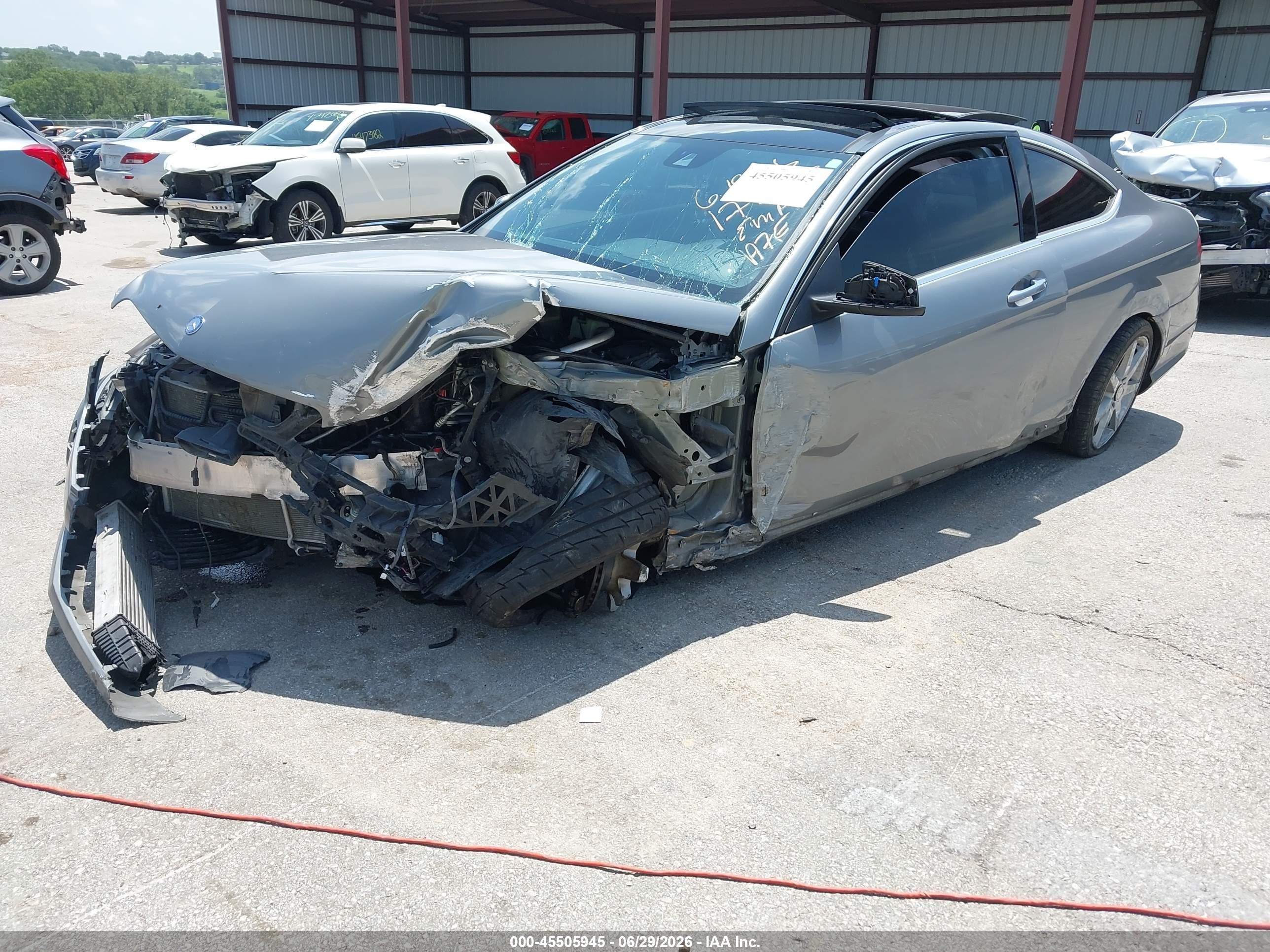 2015 Mercedes-benz C 250   Gray vin: WDDGJ4HB1FG390881