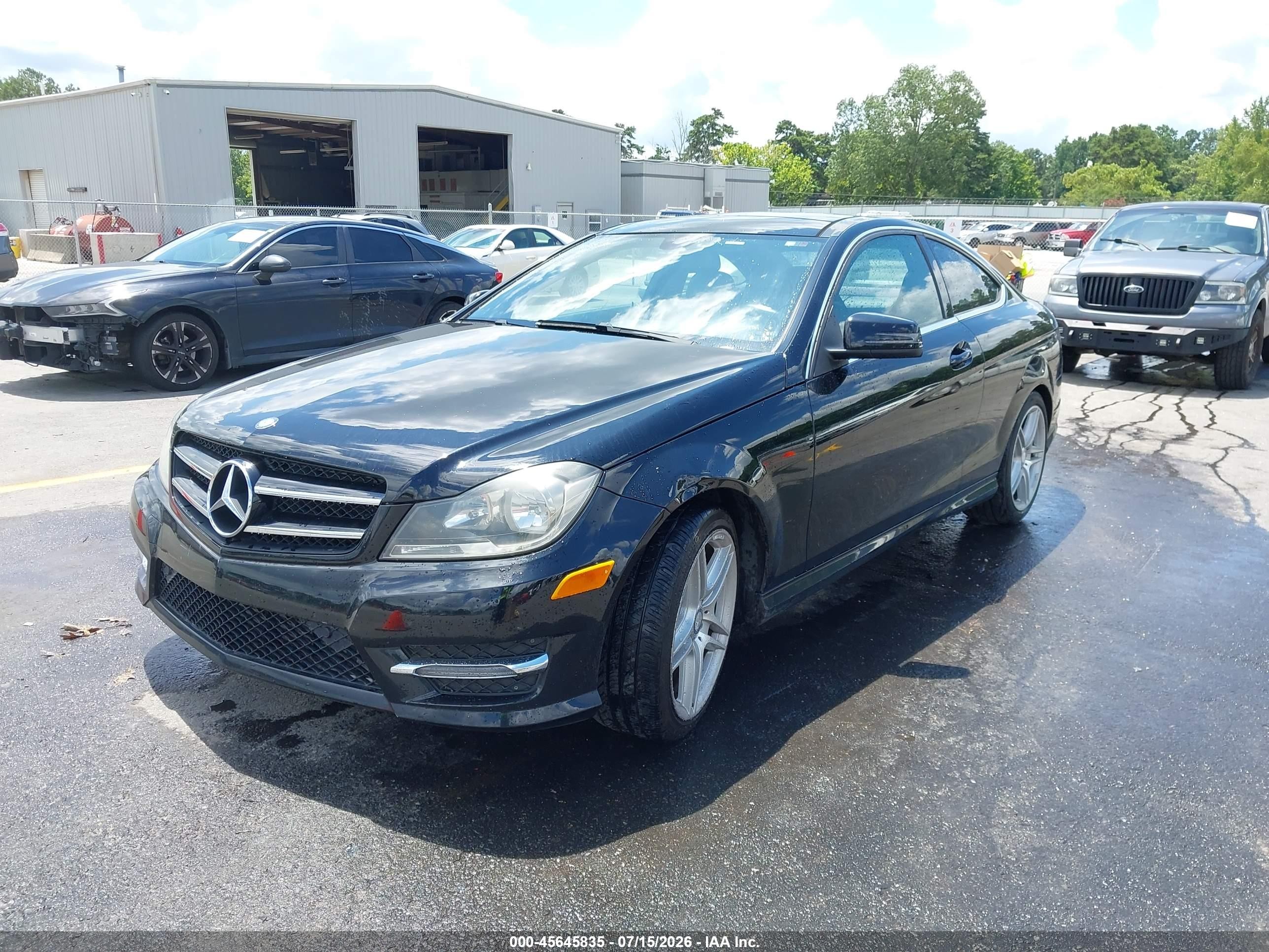 2015 Mercedes-benz C 250   Black vin: WDDGJ4HB1FG392131