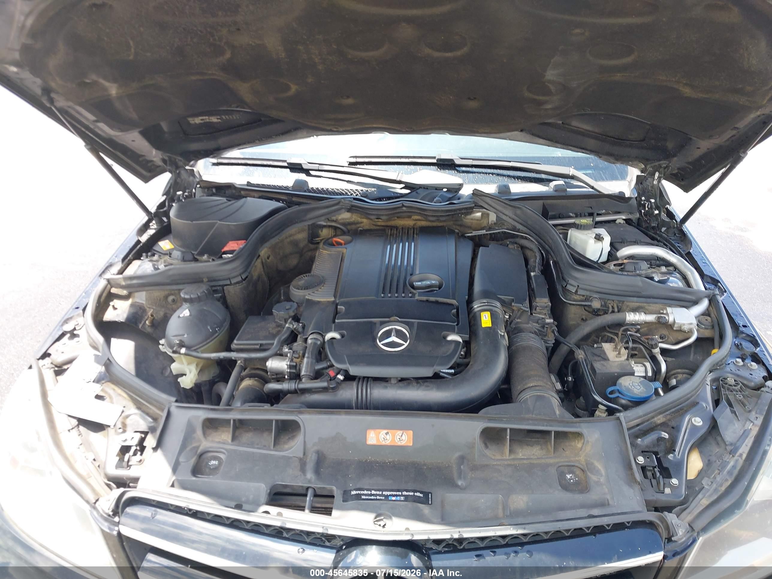 2015 Mercedes-benz C 250   Black vin: WDDGJ4HB1FG392131