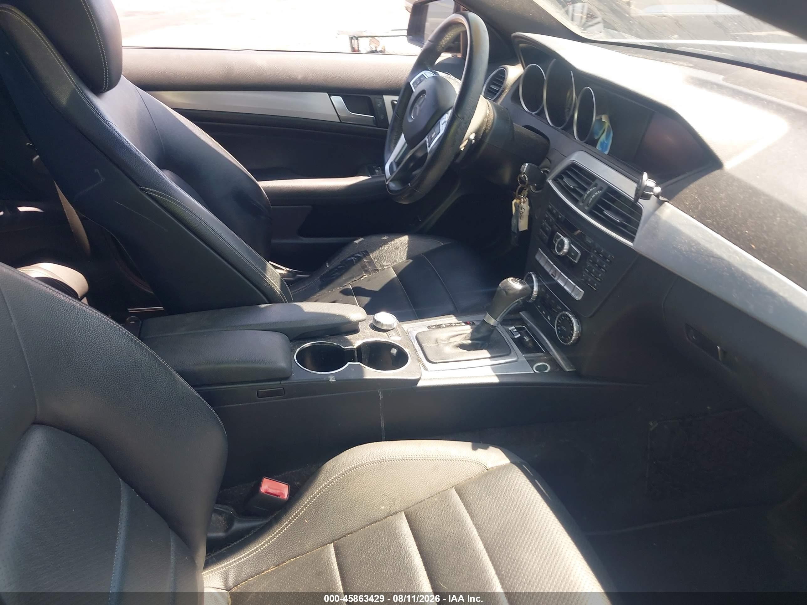 2013 Mercedes-benz C 250   Black vin: WDDGJ4HB2DG099447