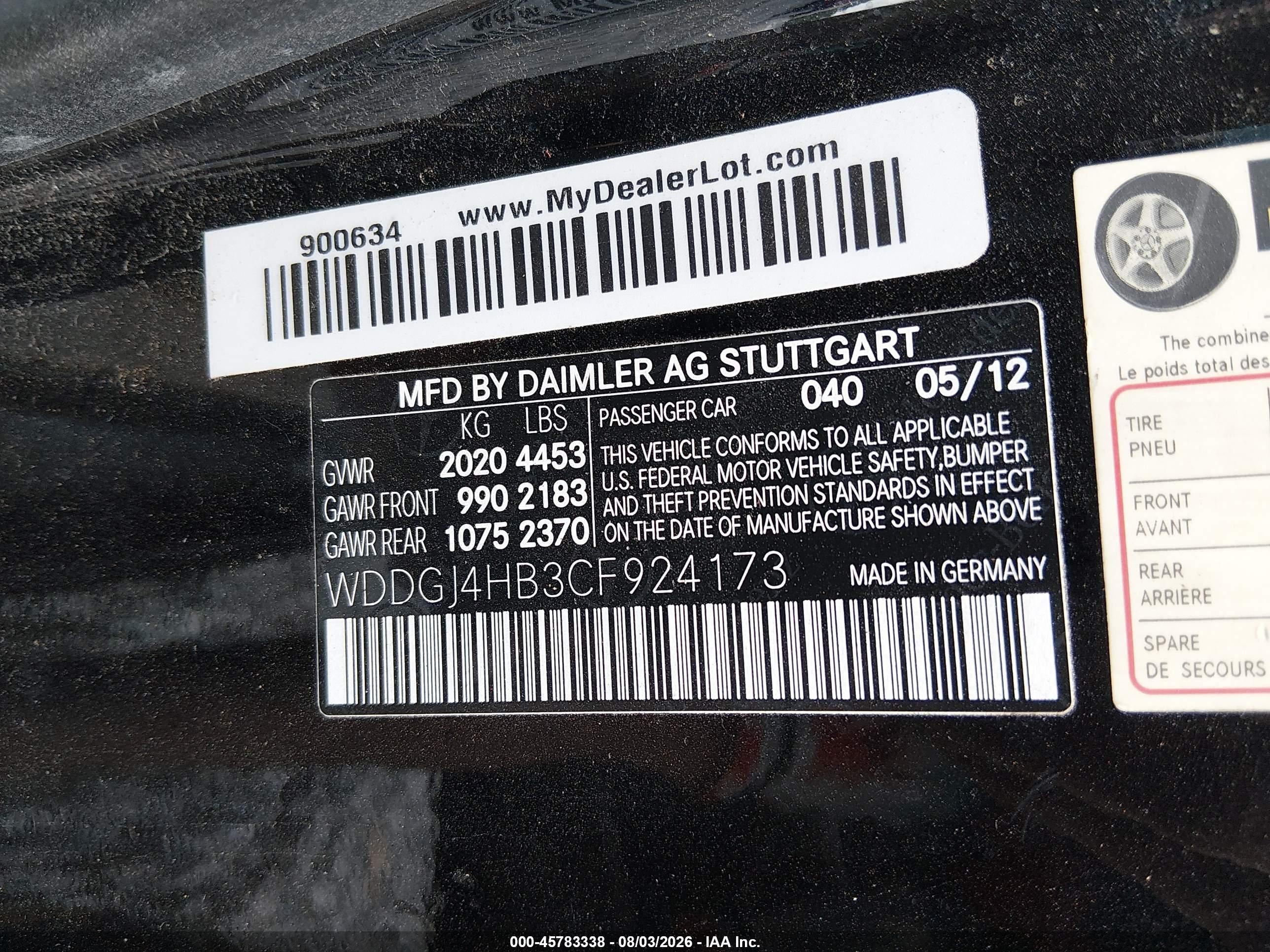 2012 Mercedes-benz C 250 Черный vin: WDDGJ4HB3CF924173