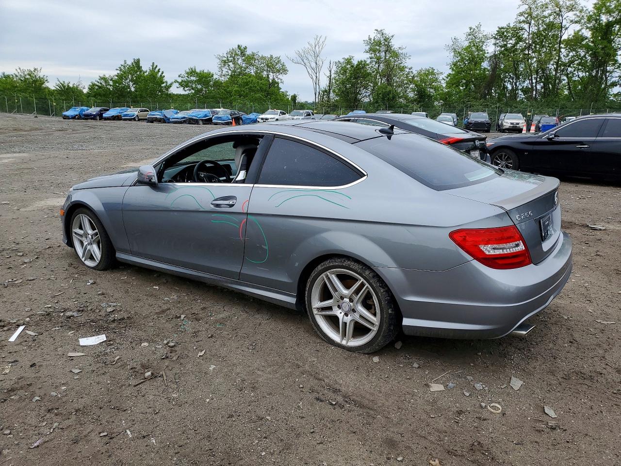 2013 Mercedes-benz C 250 Gray vin: WDDGJ4HB3DF998954