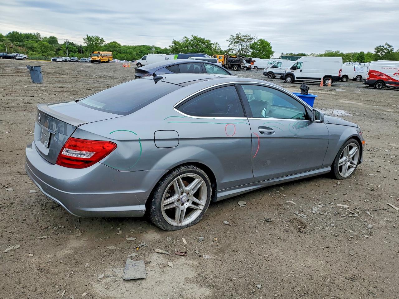 2013 Mercedes-benz C 250 Gray vin: WDDGJ4HB3DF998954