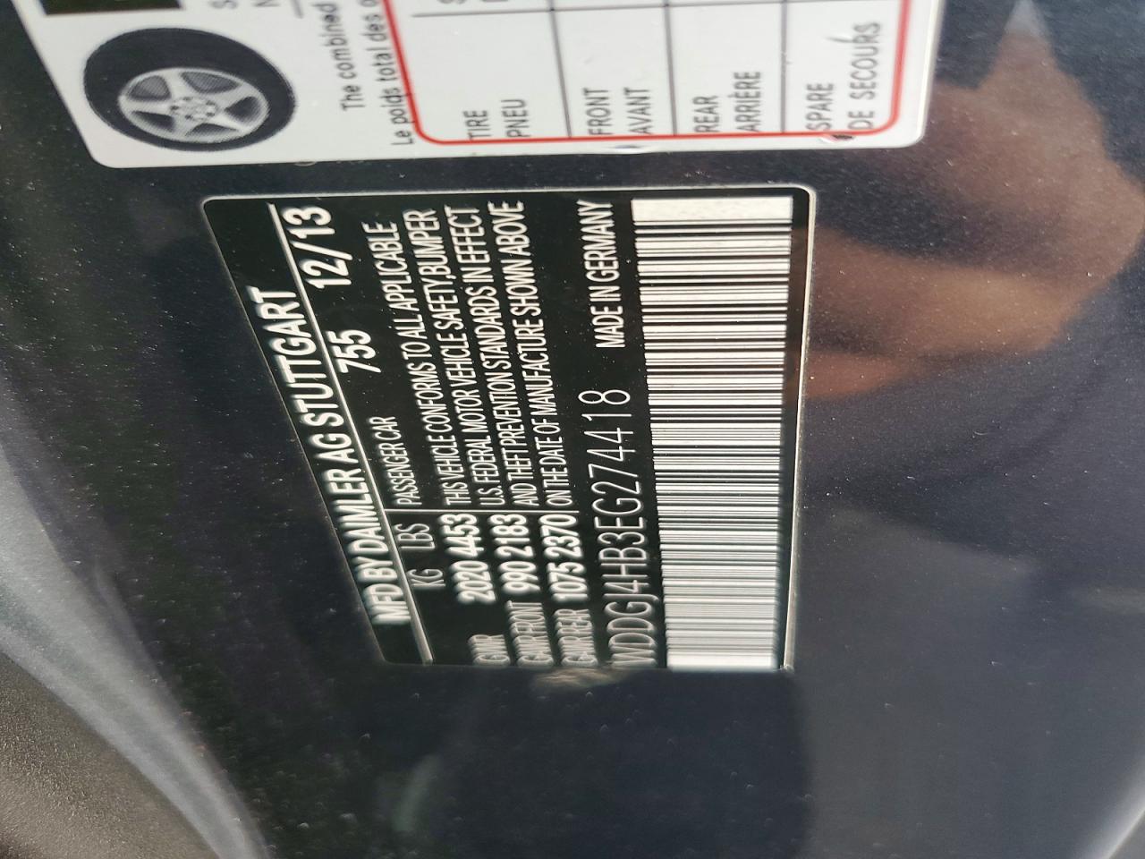 2014 Mercedes-benz C 250 Угольный vin: WDDGJ4HB3EG274418