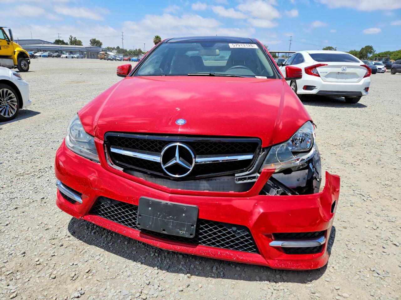 2012 Mercedes-benz C 250 Red vin: WDDGJ4HB5CF786183