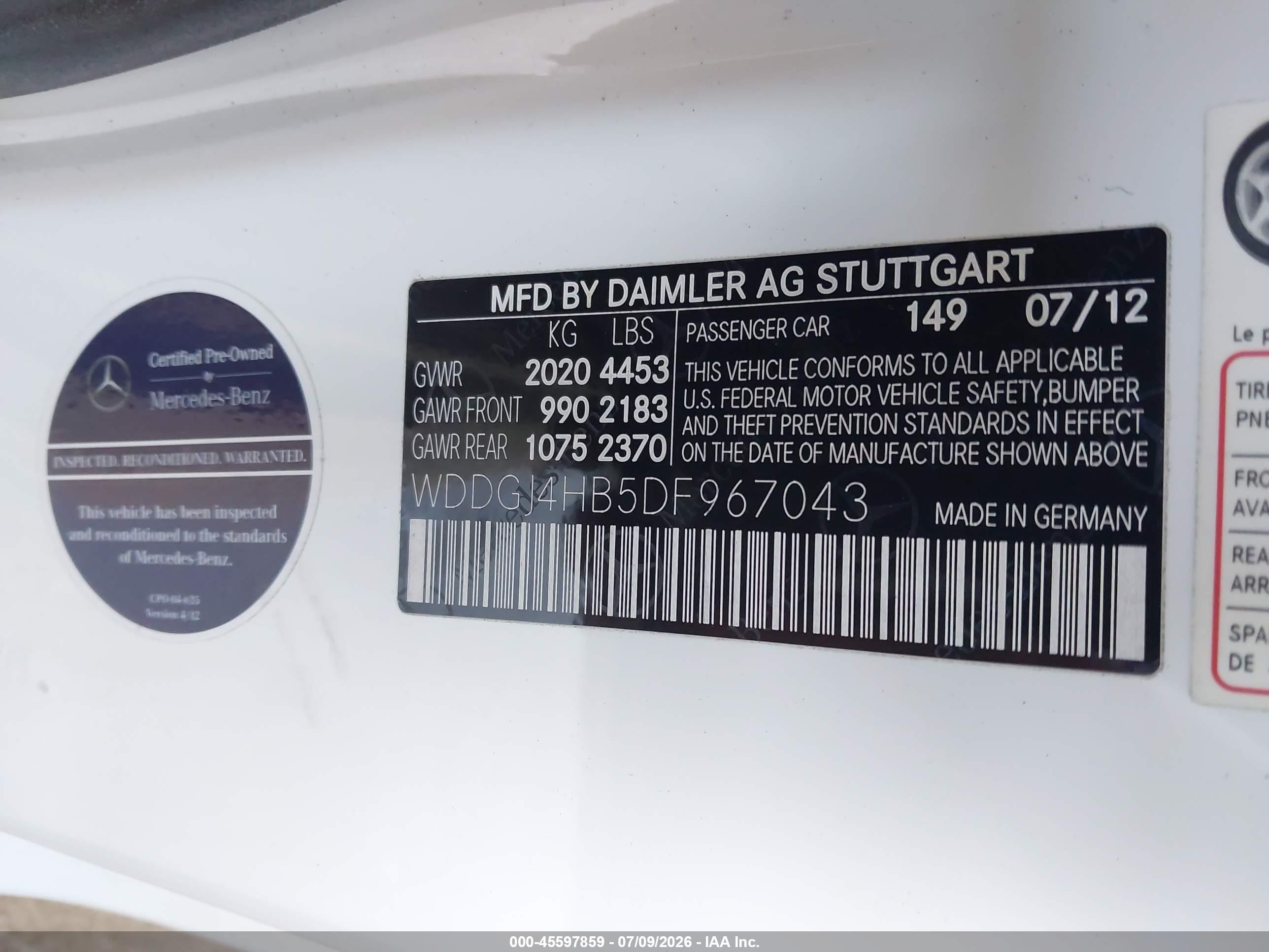 2013 Mercedes-benz C 250   Белый vin: WDDGJ4HB5DF967043