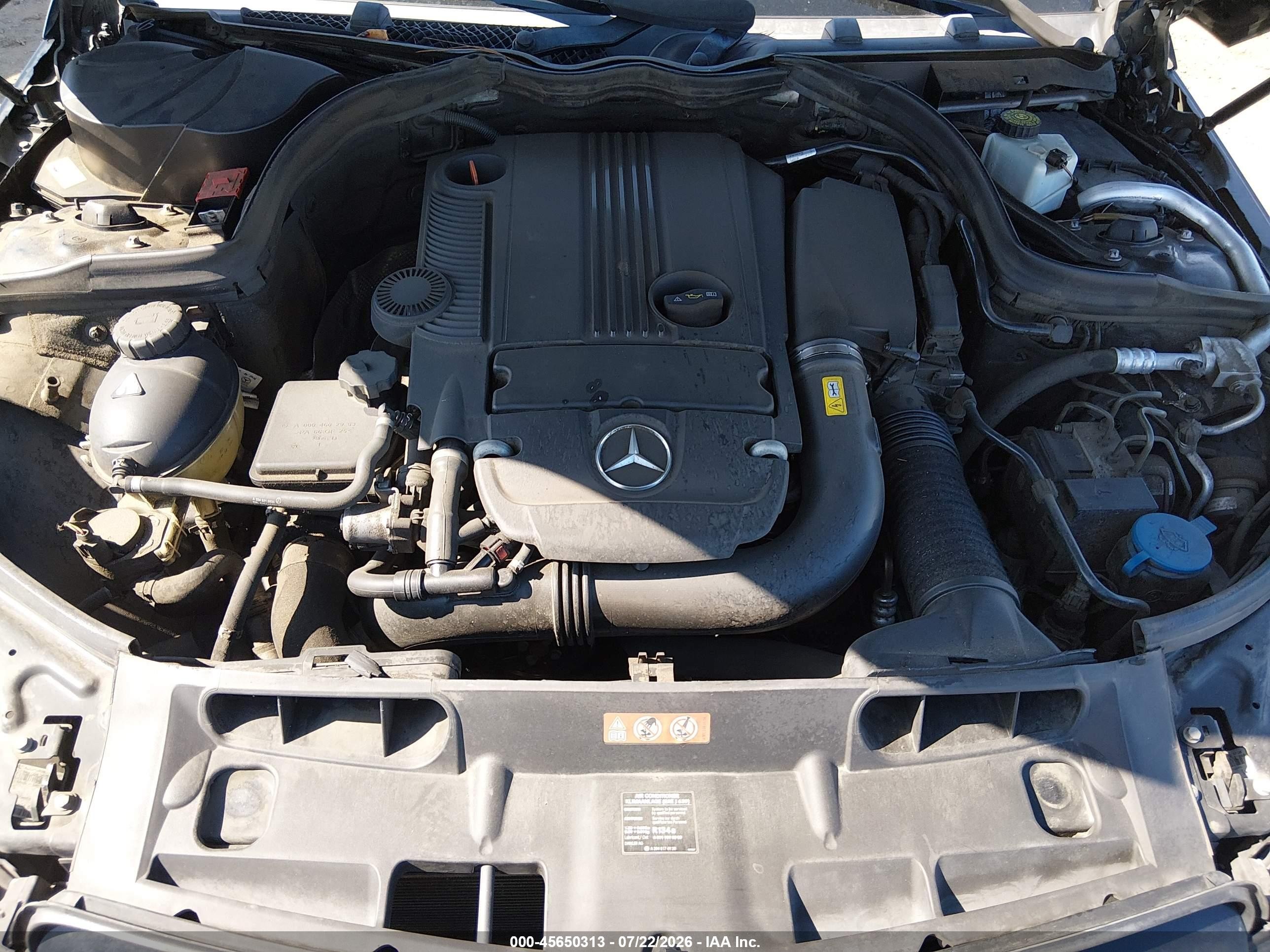 2013 Mercedes-benz C 250   Gray vin: WDDGJ4HB5DG023334