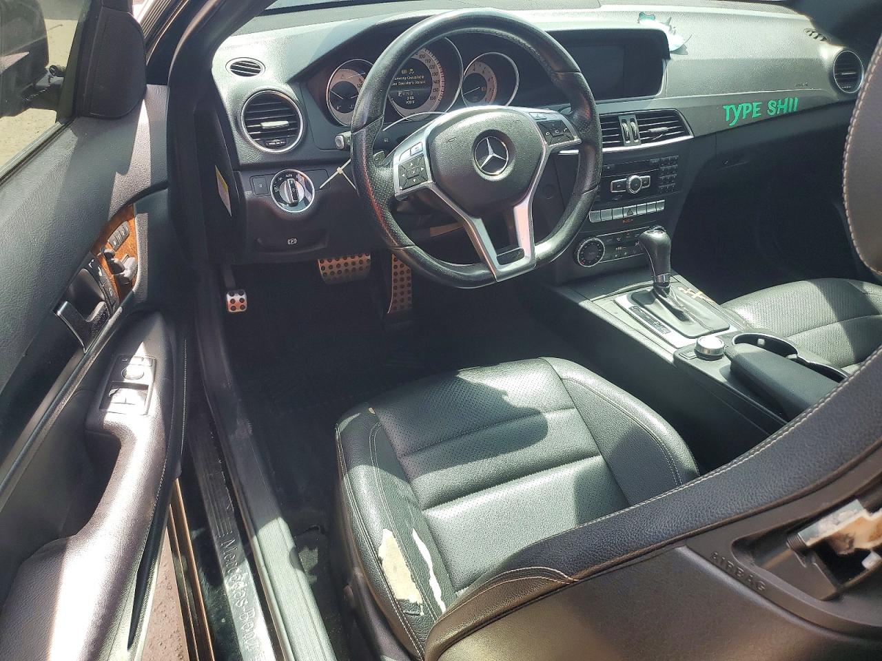 2014 Mercedes-benz C 250 Black vin: WDDGJ4HB5EG200708