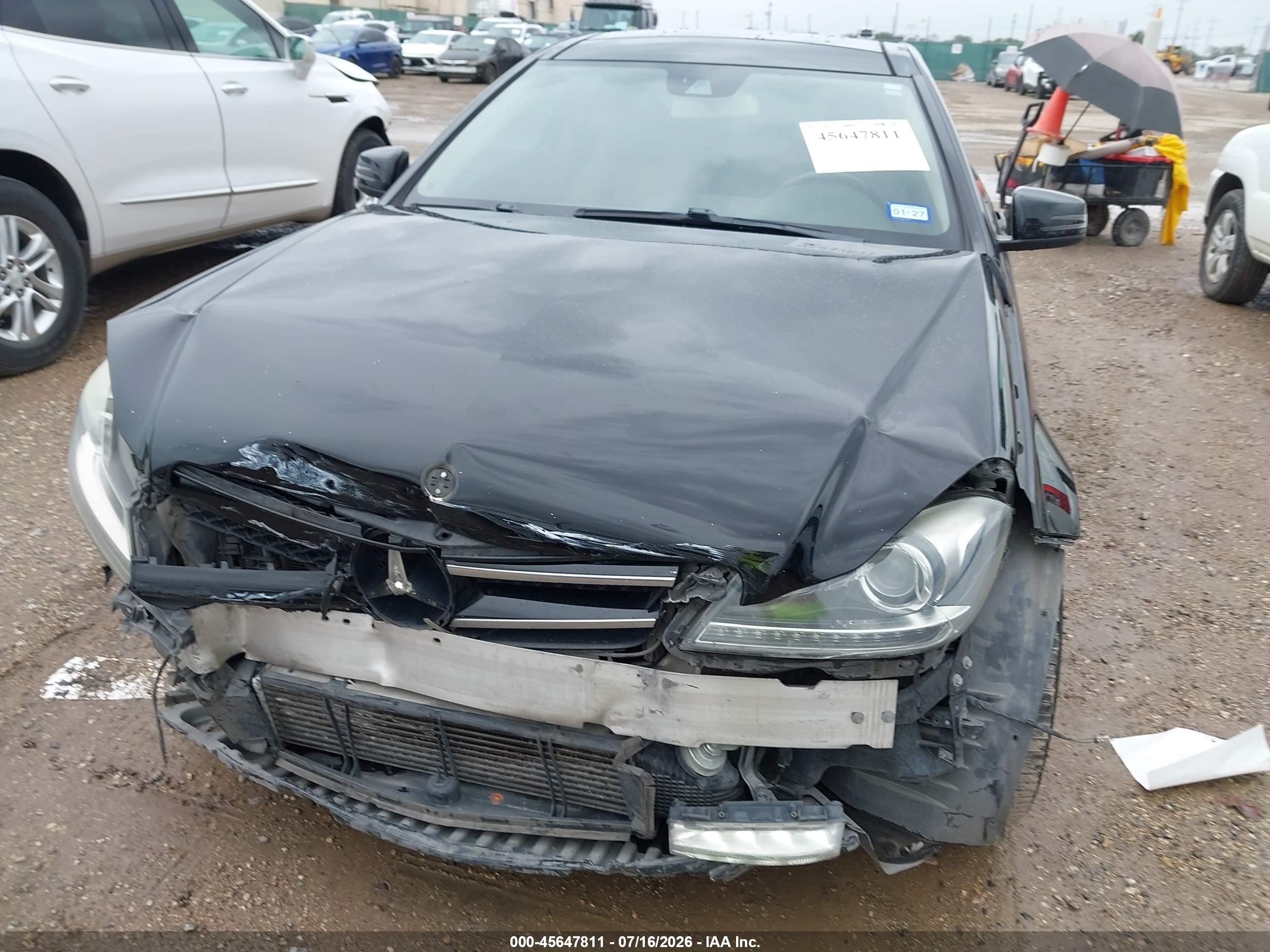 2015 Mercedes-benz C 250   Black vin: WDDGJ4HB5FG369242