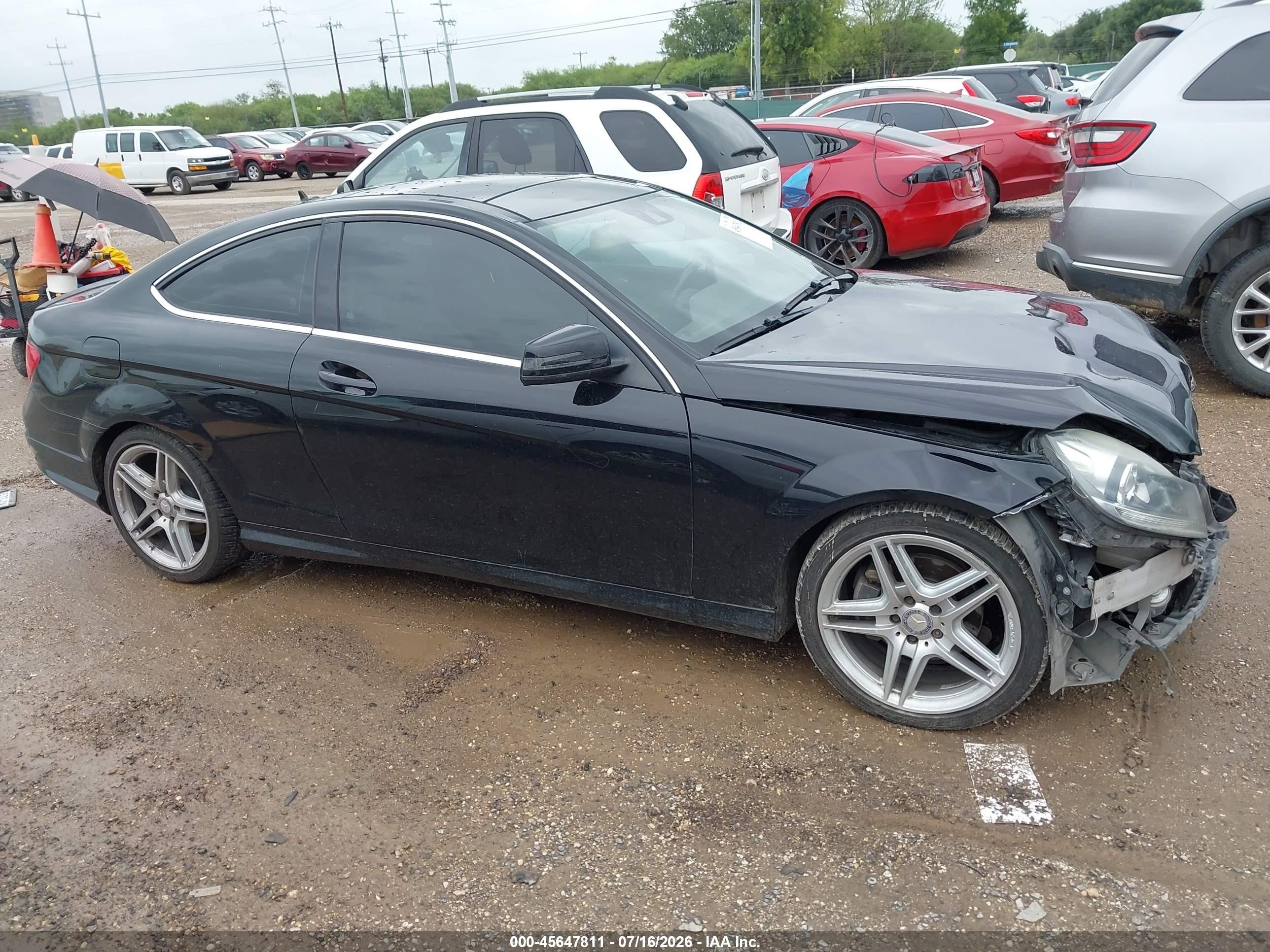 2015 Mercedes-benz C 250   Black vin: WDDGJ4HB5FG369242