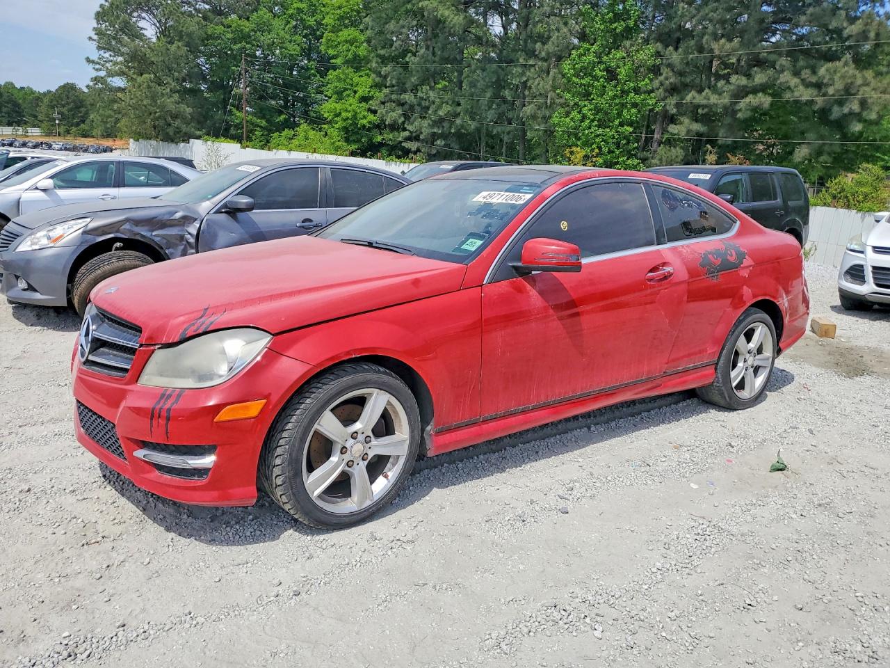 2015 Mercedes-benz C 250 Red vin: WDDGJ4HB5FG384338