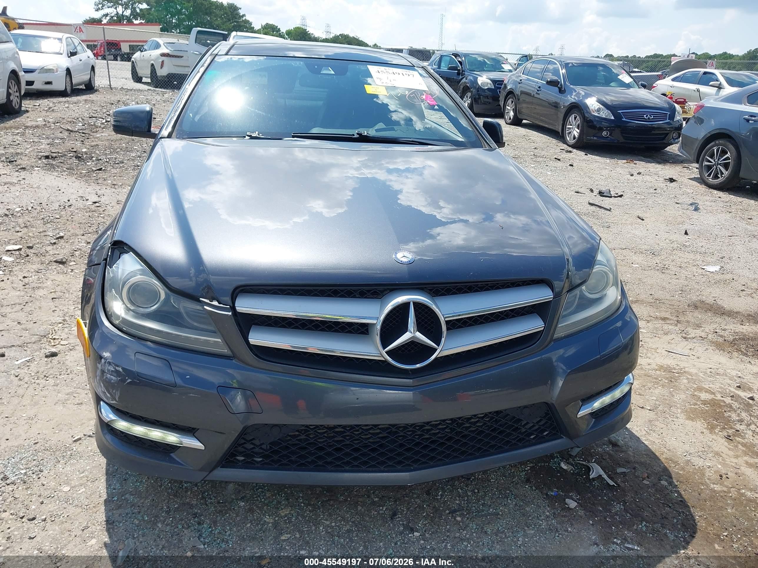 2012 Mercedes-benz C 250   Gray vin: WDDGJ4HB6CF763267
