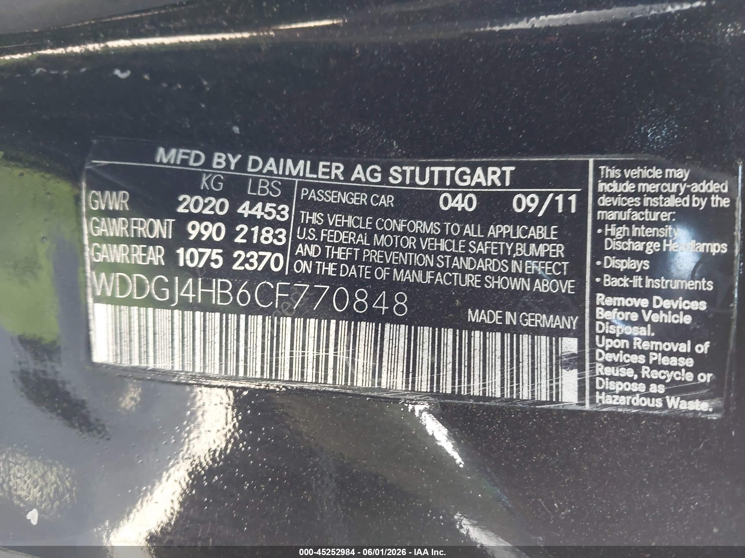 2012 Mercedes-benz C 250   Black vin: WDDGJ4HB6CF770848