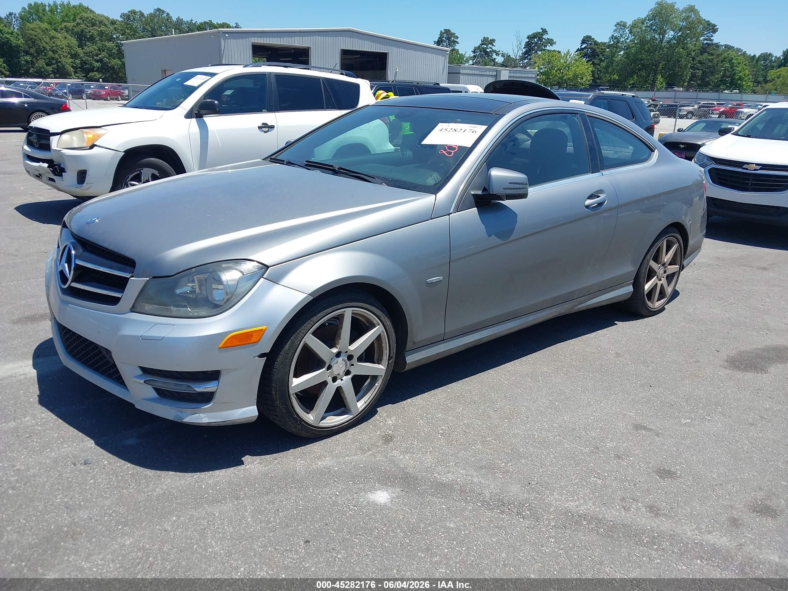 2012 Mercedes-benz C 250   Gray vin: WDDGJ4HB6CF802861
