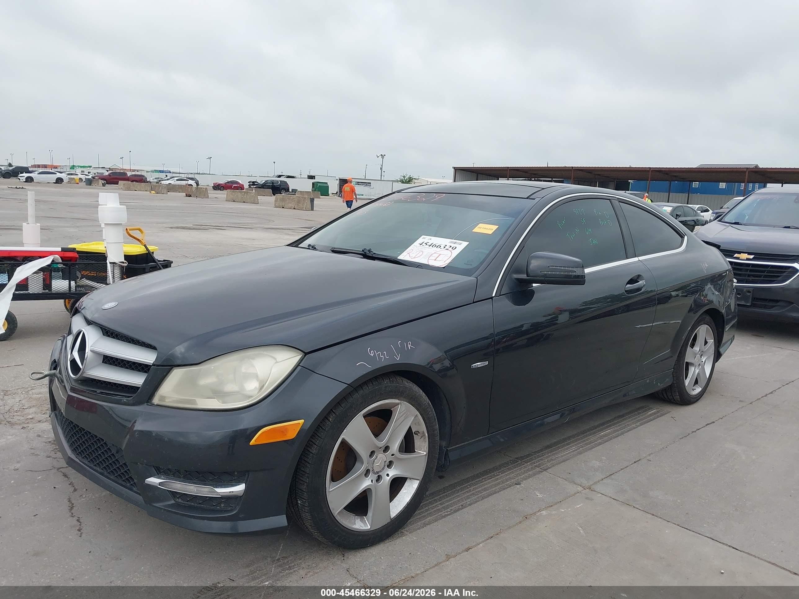 2012 Mercedes-benz C 250   Gray vin: WDDGJ4HB6CF858024