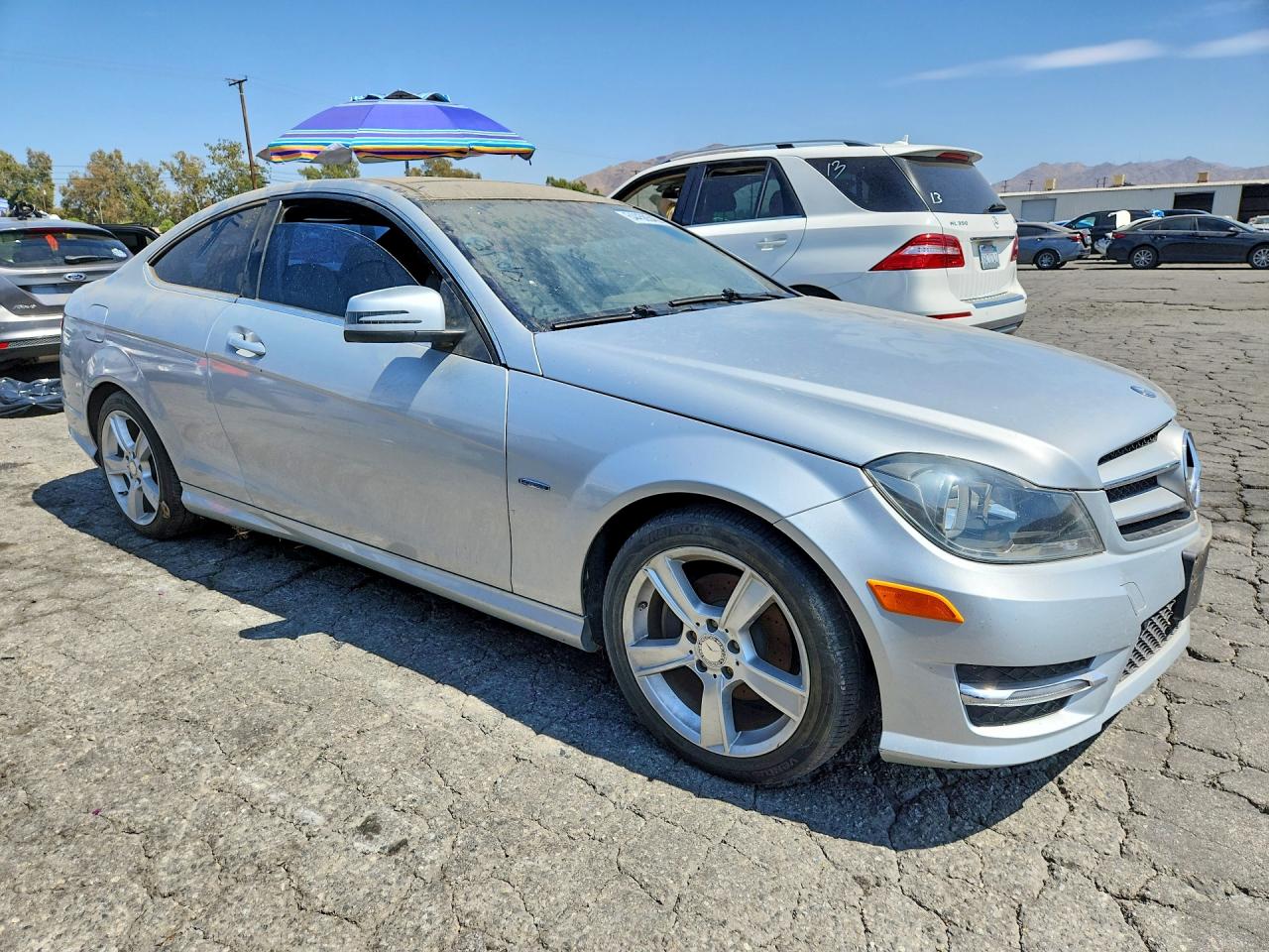 2012 Mercedes-benz C 250 Silver vin: WDDGJ4HB6CF887166