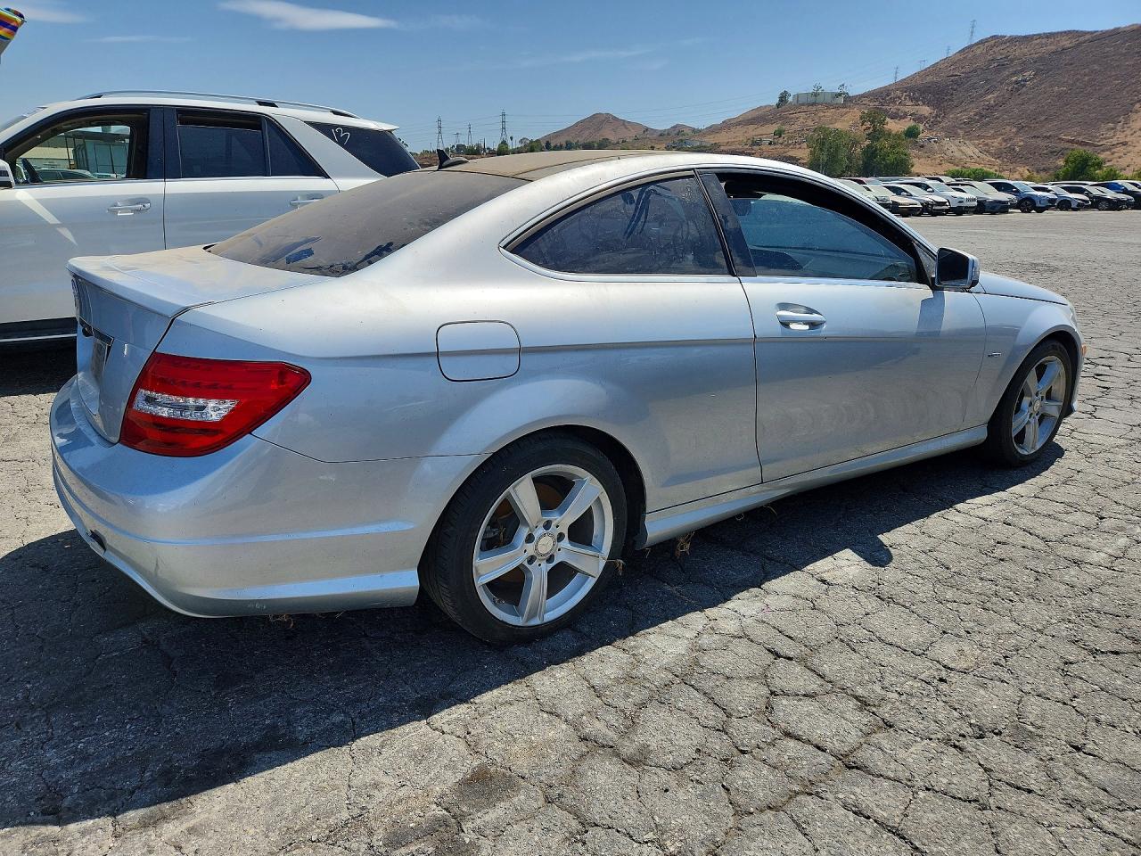 2012 Mercedes-benz C 250 Silver vin: WDDGJ4HB6CF887166