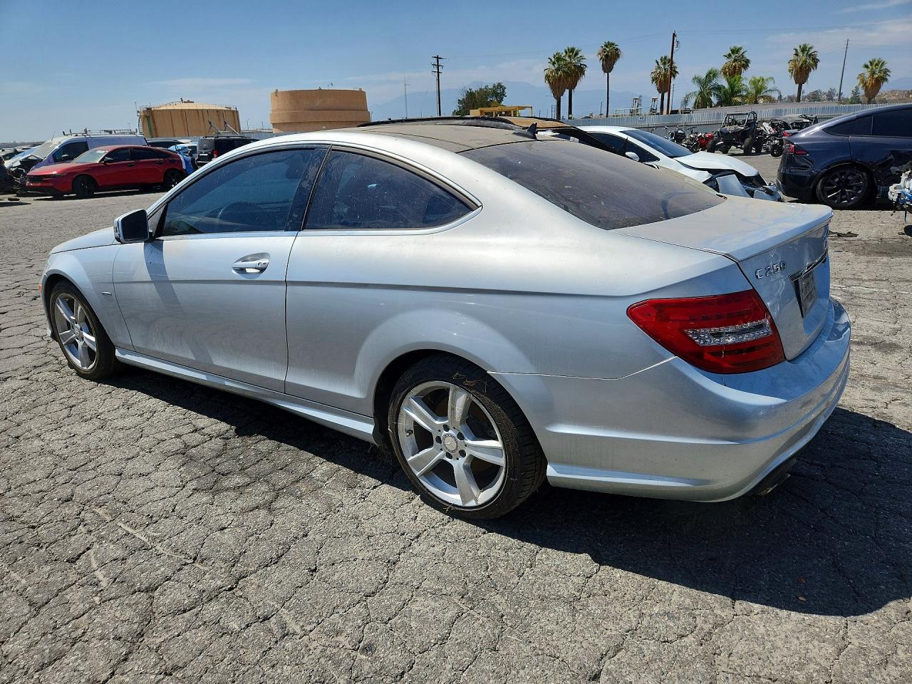 2012 Mercedes-benz C 250 Silver vin: WDDGJ4HB6CF887166