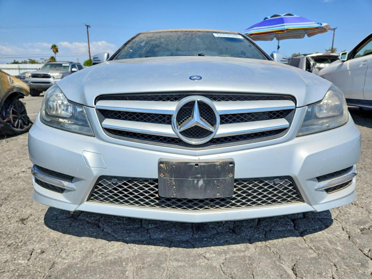 2012 Mercedes-benz C 250 Silver vin: WDDGJ4HB6CF887166