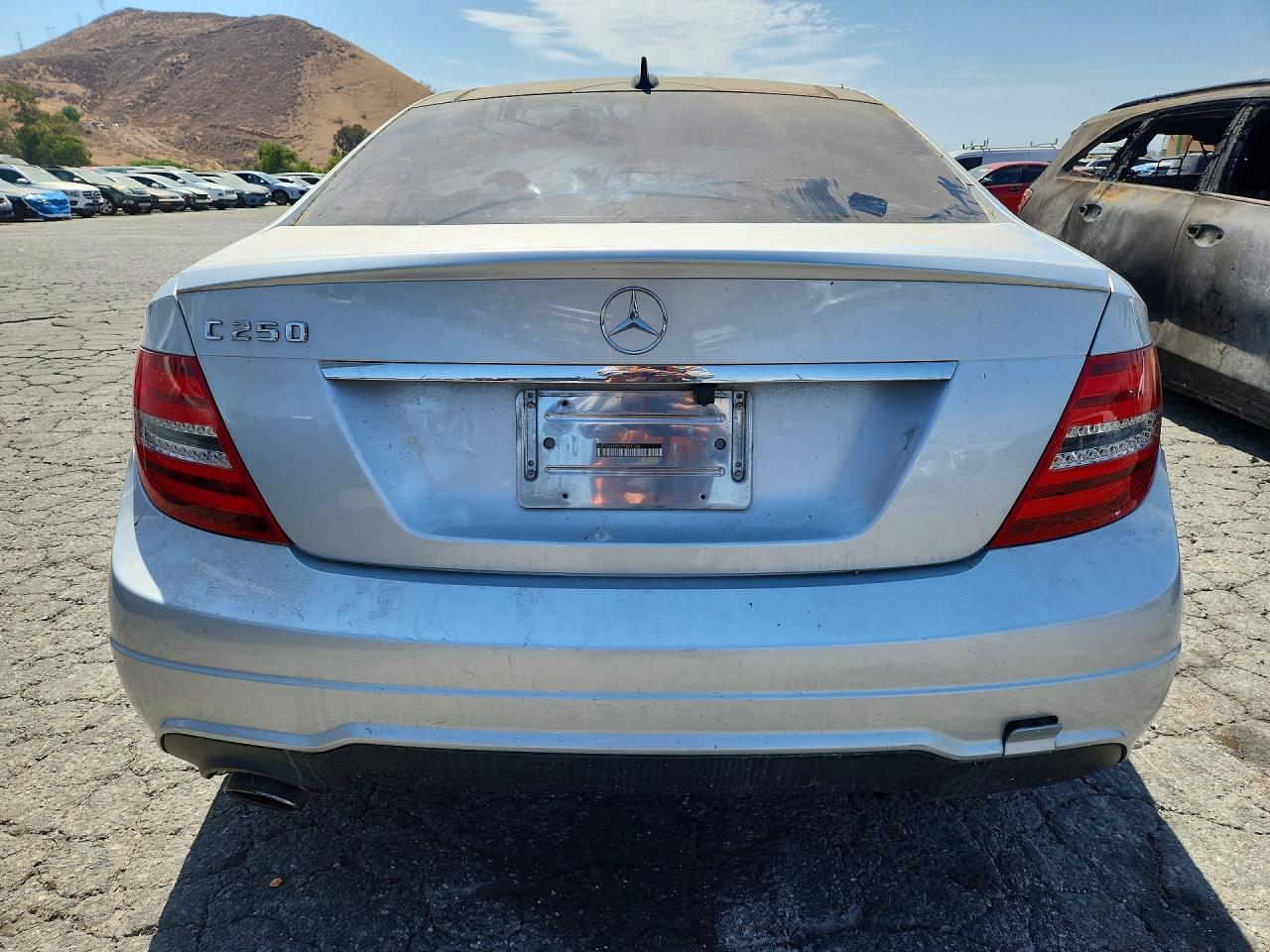 2012 Mercedes-benz C 250 Silver vin: WDDGJ4HB6CF887166