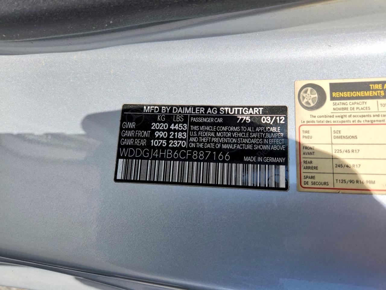 2012 Mercedes-benz C 250 Silver vin: WDDGJ4HB6CF887166