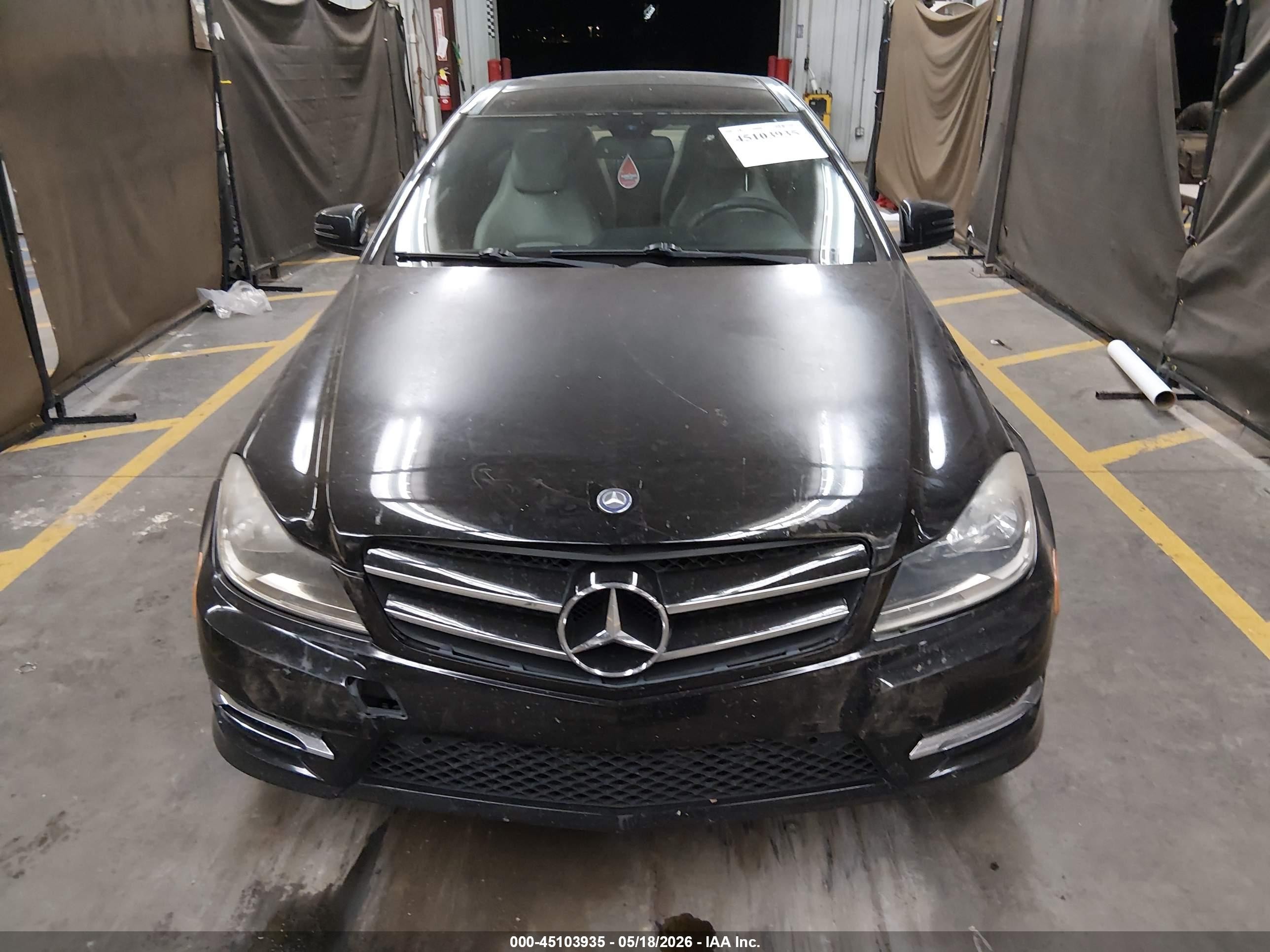2012 Mercedes-benz C 250   Black vin: WDDGJ4HB6CF911675