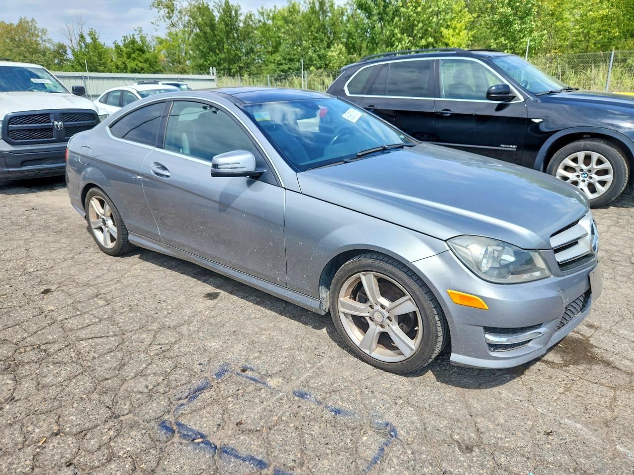 2013 Mercedes-benz C 250 Silver vin: WDDGJ4HB6DF967715