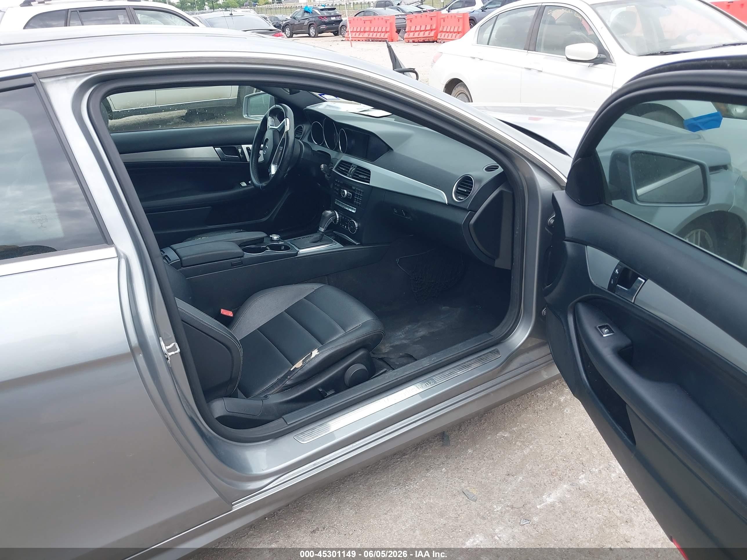 2013 Mercedes-benz C 250   Gray vin: WDDGJ4HB7DG048879