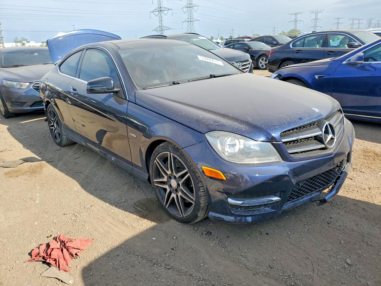 2014 Mercedes-benz C 250 Blue vin: WDDGJ4HB7EG162964