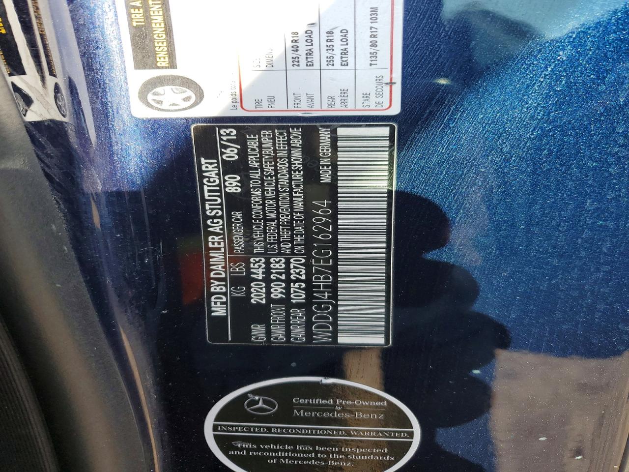 2014 Mercedes-benz C 250 Blue vin: WDDGJ4HB7EG162964
