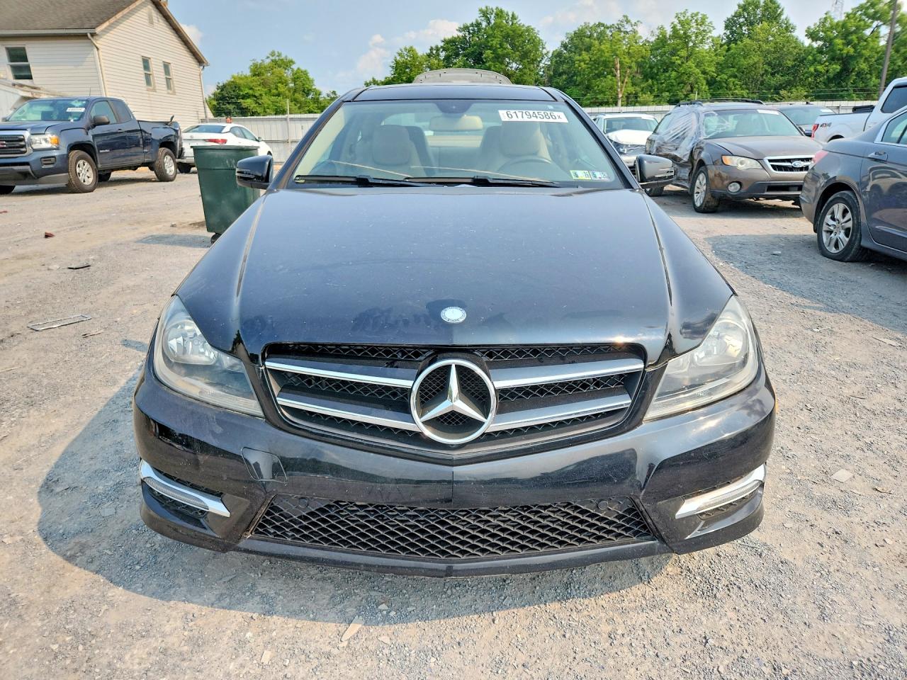 2014 Mercedes-benz C 250 Black vin: WDDGJ4HB7EG197343