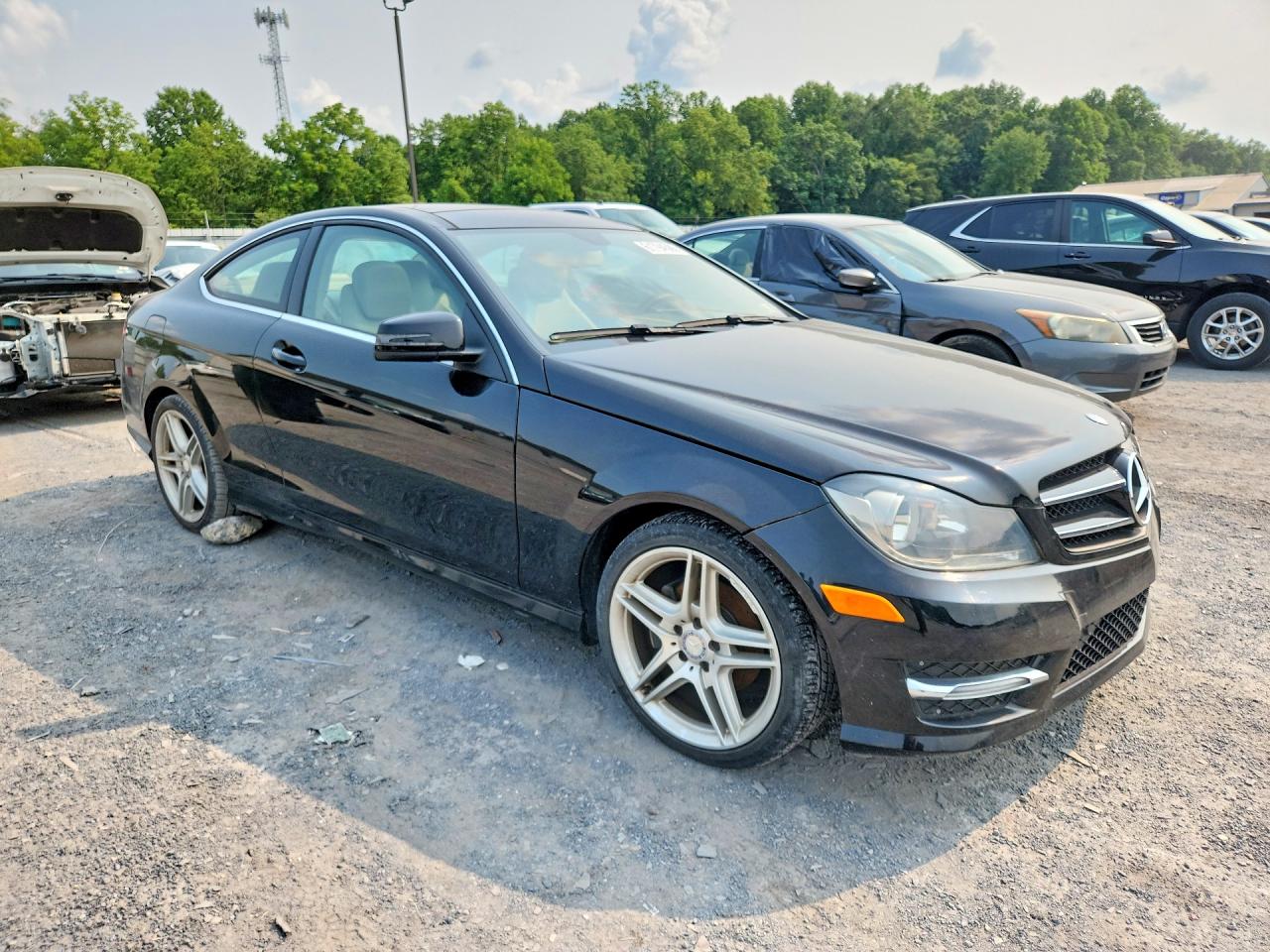 2014 Mercedes-benz C 250 Black vin: WDDGJ4HB7EG197343