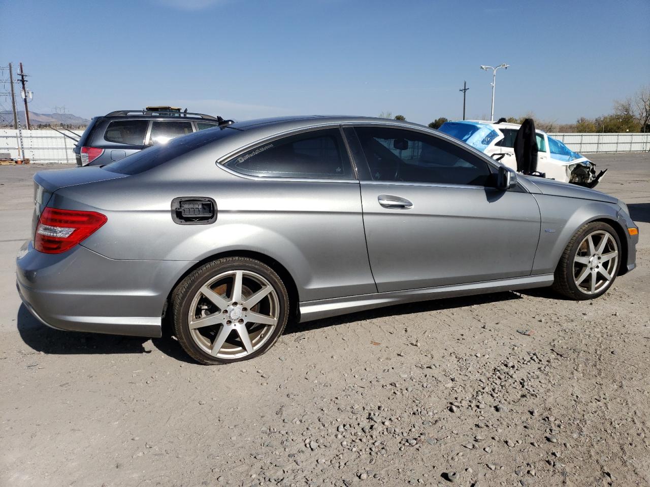 2012 Mercedes-benz C 250 Gray vin: WDDGJ4HB8CF824263