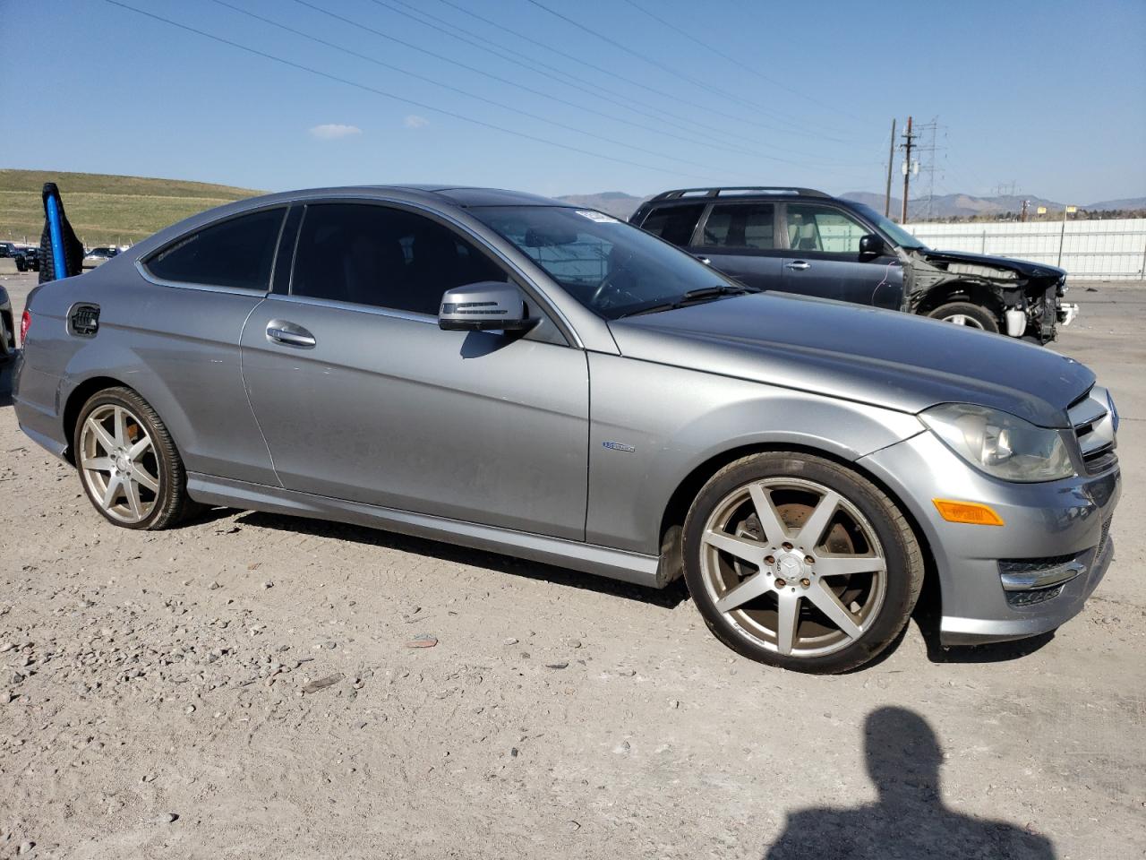 2012 Mercedes-benz C 250 Gray vin: WDDGJ4HB8CF824263