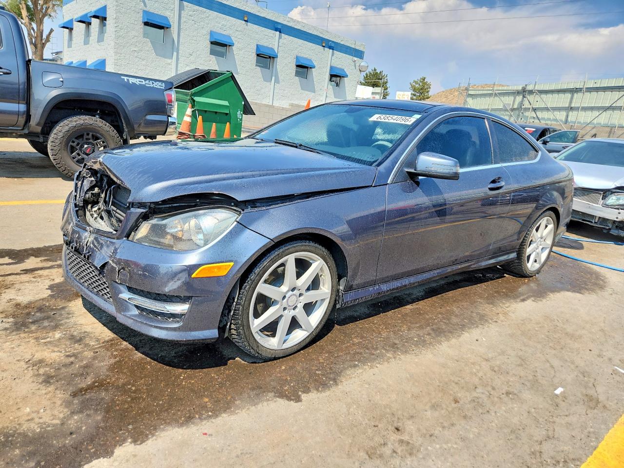 2013 Mercedes-benz C 250 Gray vin: WDDGJ4HB8DG068722