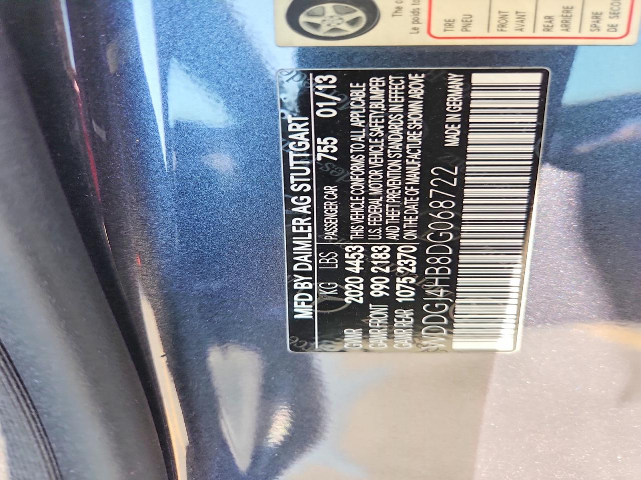 2013 Mercedes-benz C 250 Gray vin: WDDGJ4HB8DG068722