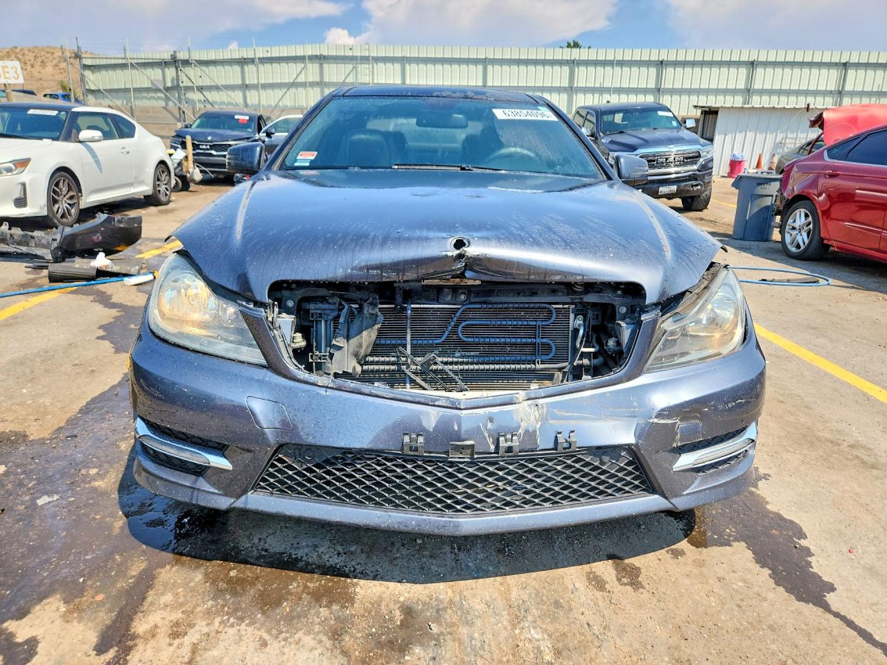 2013 Mercedes-benz C 250 Gray vin: WDDGJ4HB8DG068722
