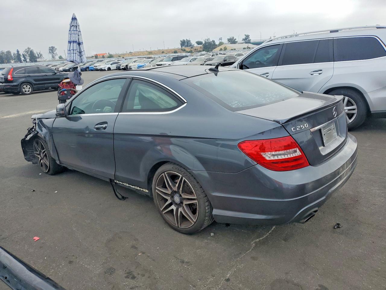2014 Mercedes-benz C 250 Gray vin: WDDGJ4HB8EG288850