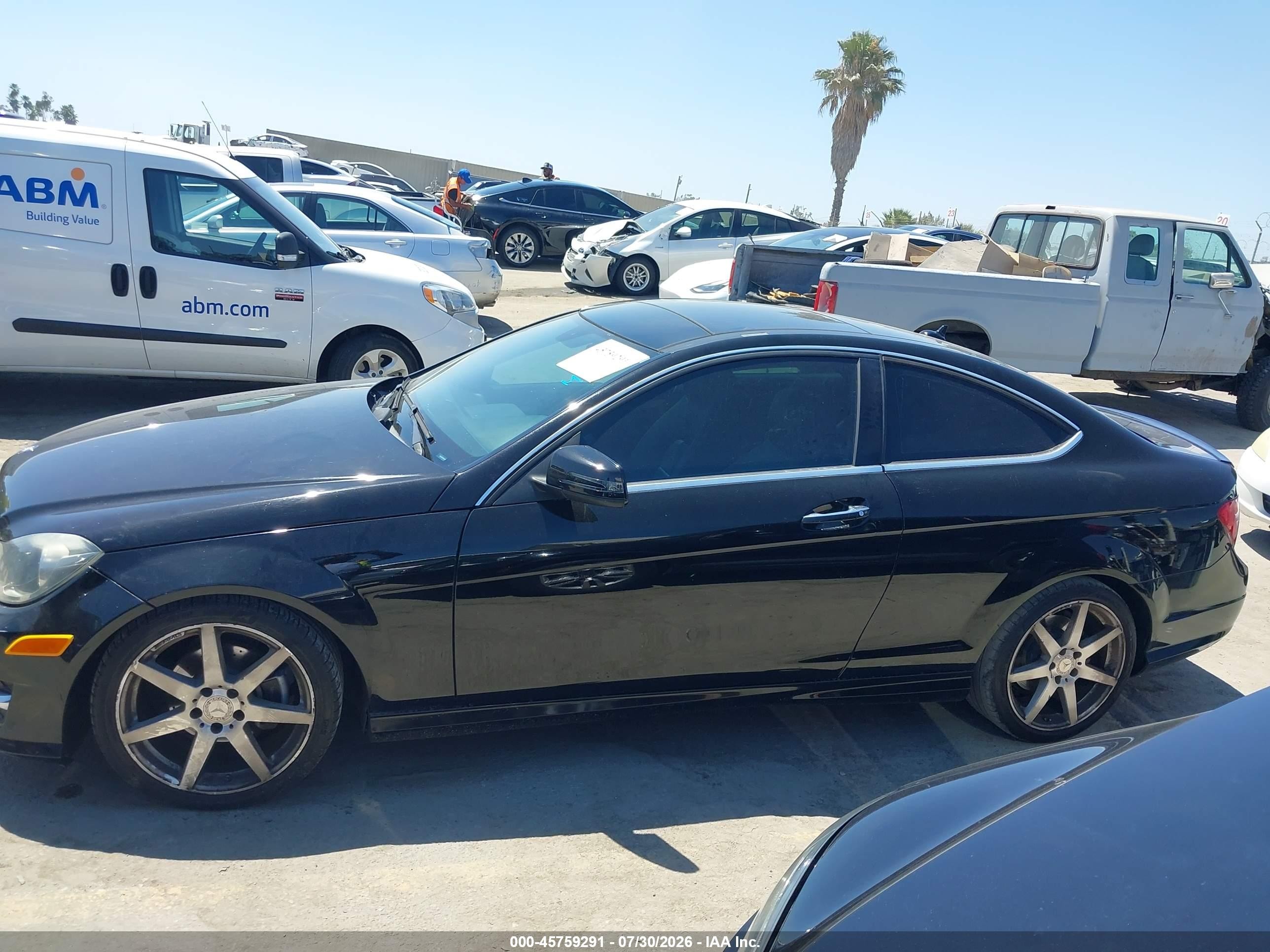 2015 Mercedes-benz C 250   Black vin: WDDGJ4HB8FG436402