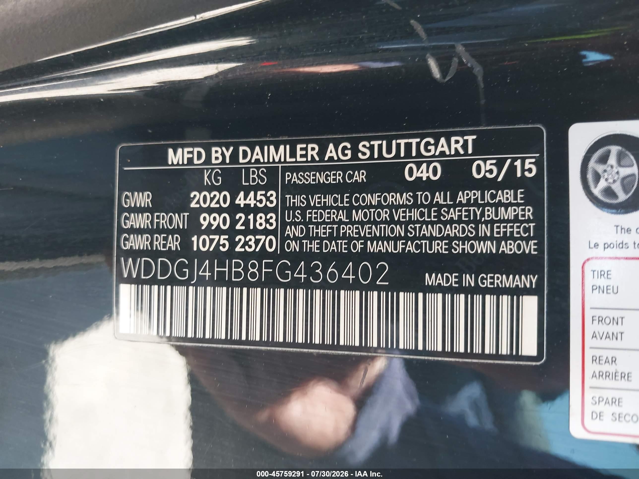 2015 Mercedes-benz C 250   Black vin: WDDGJ4HB8FG436402