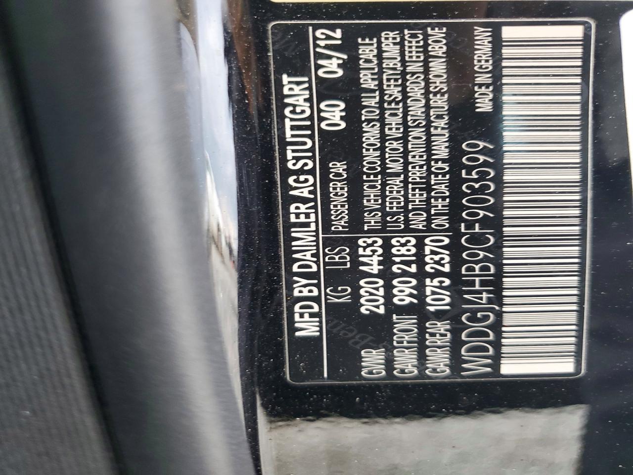 2012 Mercedes-benz C 250 Черный vin: WDDGJ4HB9CF903599