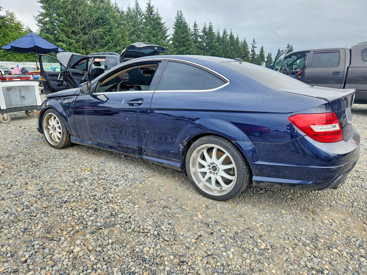 2013 Mercedes-benz C 250 Blue vin: WDDGJ4HB9DF945482