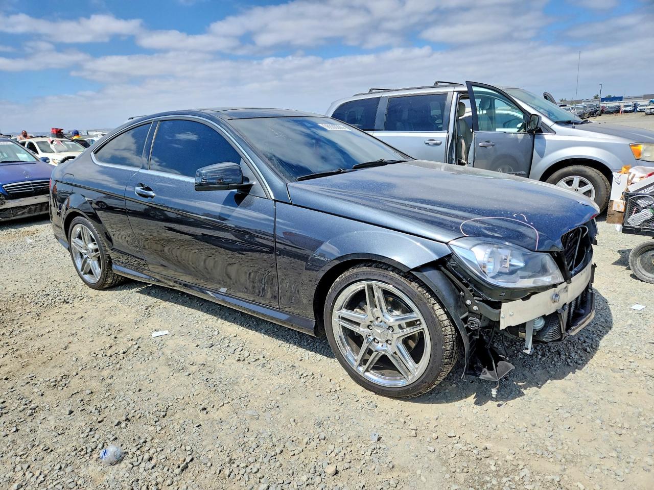 2013 Mercedes-benz C 250 Gray vin: WDDGJ4HB9DF980409