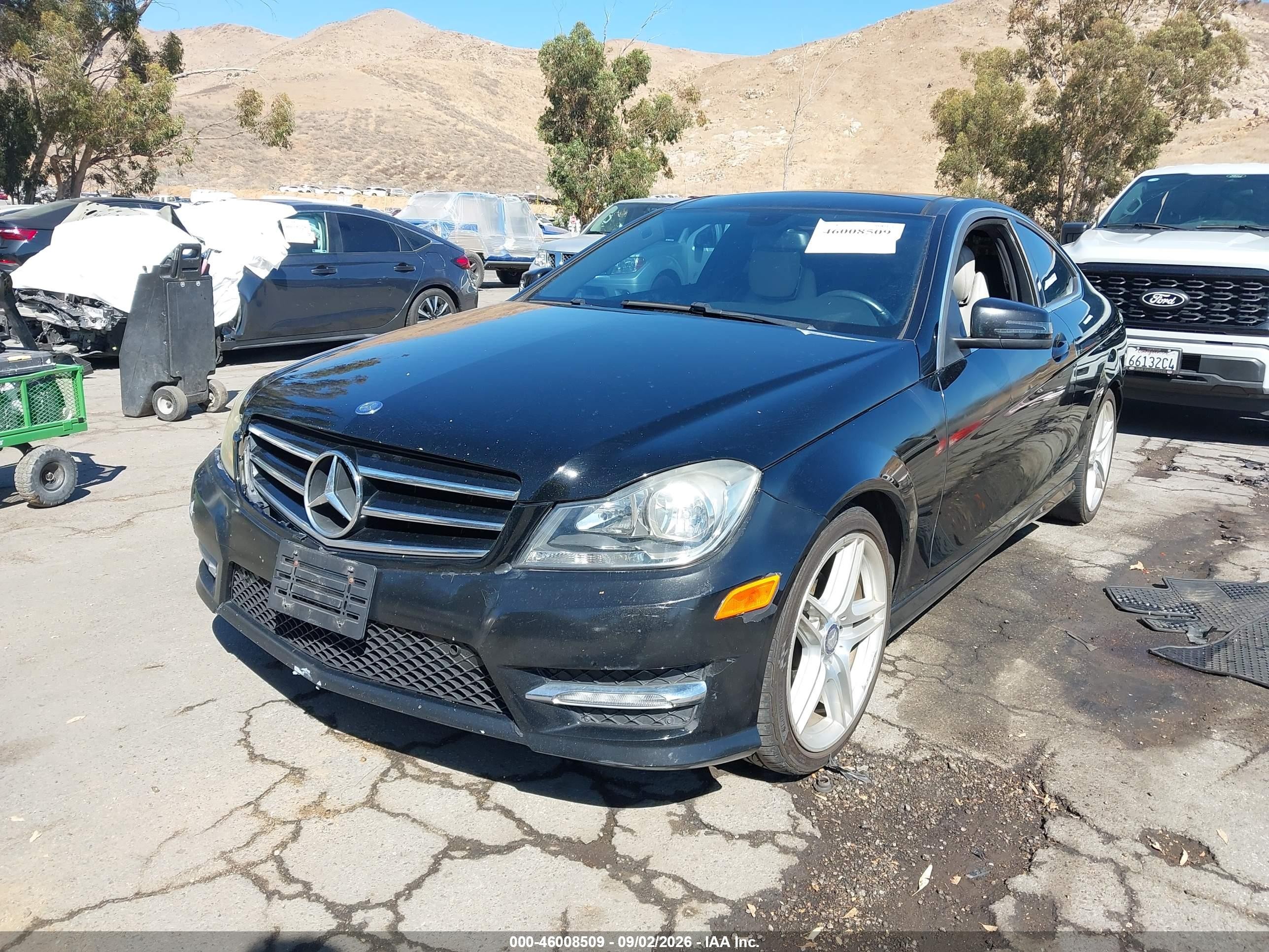 2015 Mercedes-benz C 250 Black vin: WDDGJ4HB9FG356753
