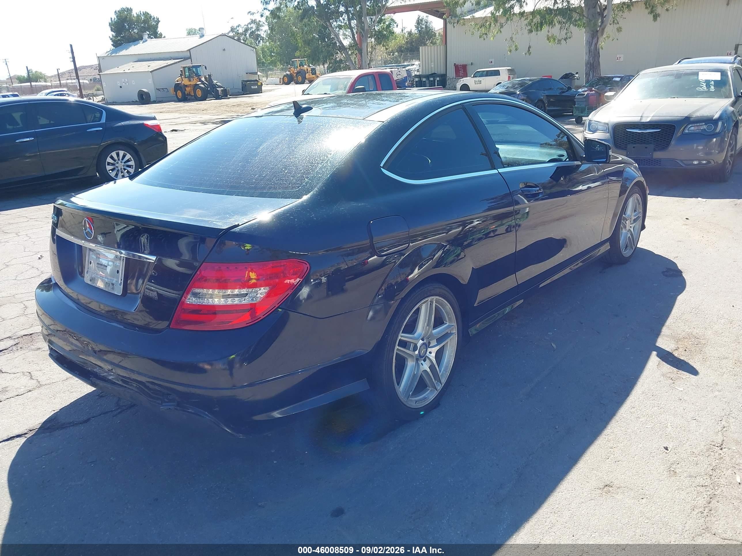 2015 Mercedes-benz C 250 Black vin: WDDGJ4HB9FG356753