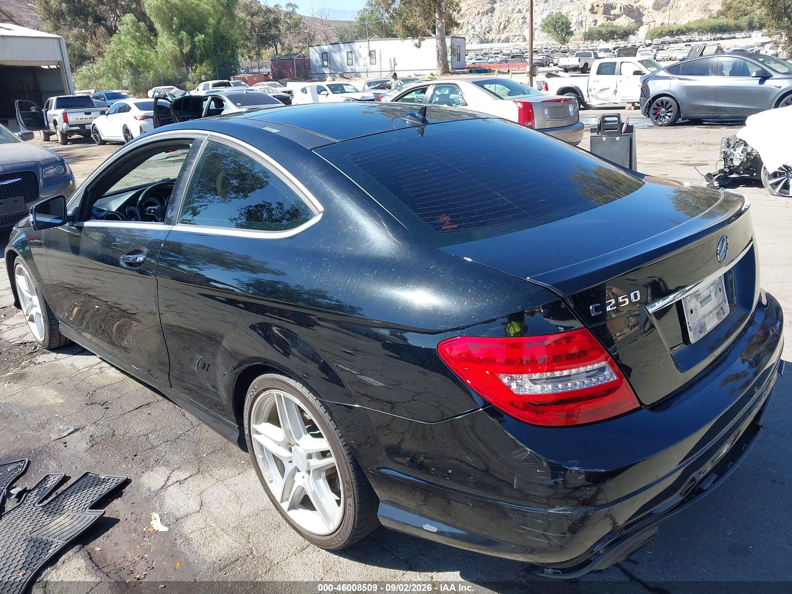 2015 Mercedes-benz C 250 Black vin: WDDGJ4HB9FG356753