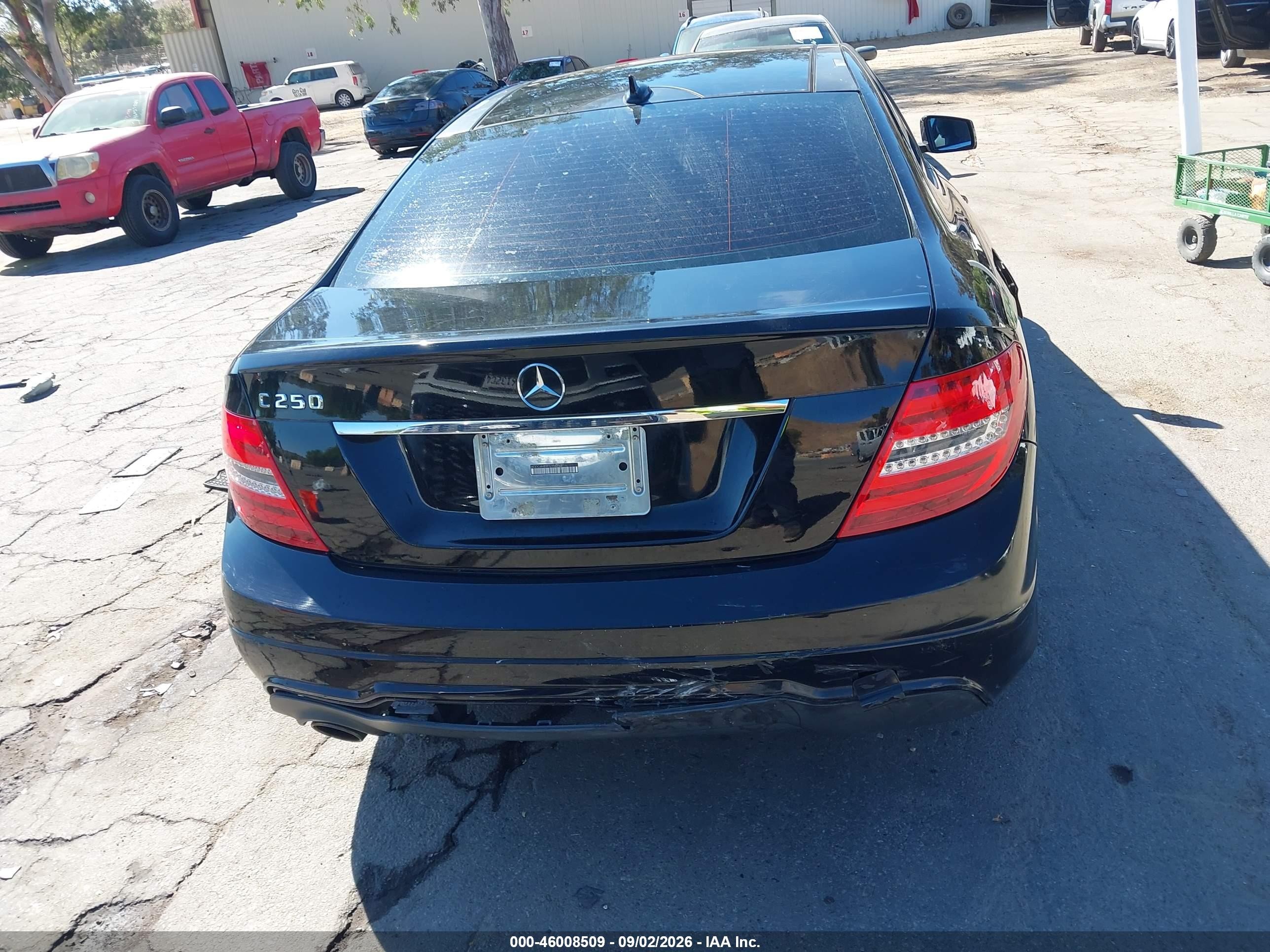 2015 Mercedes-benz C 250 Black vin: WDDGJ4HB9FG356753