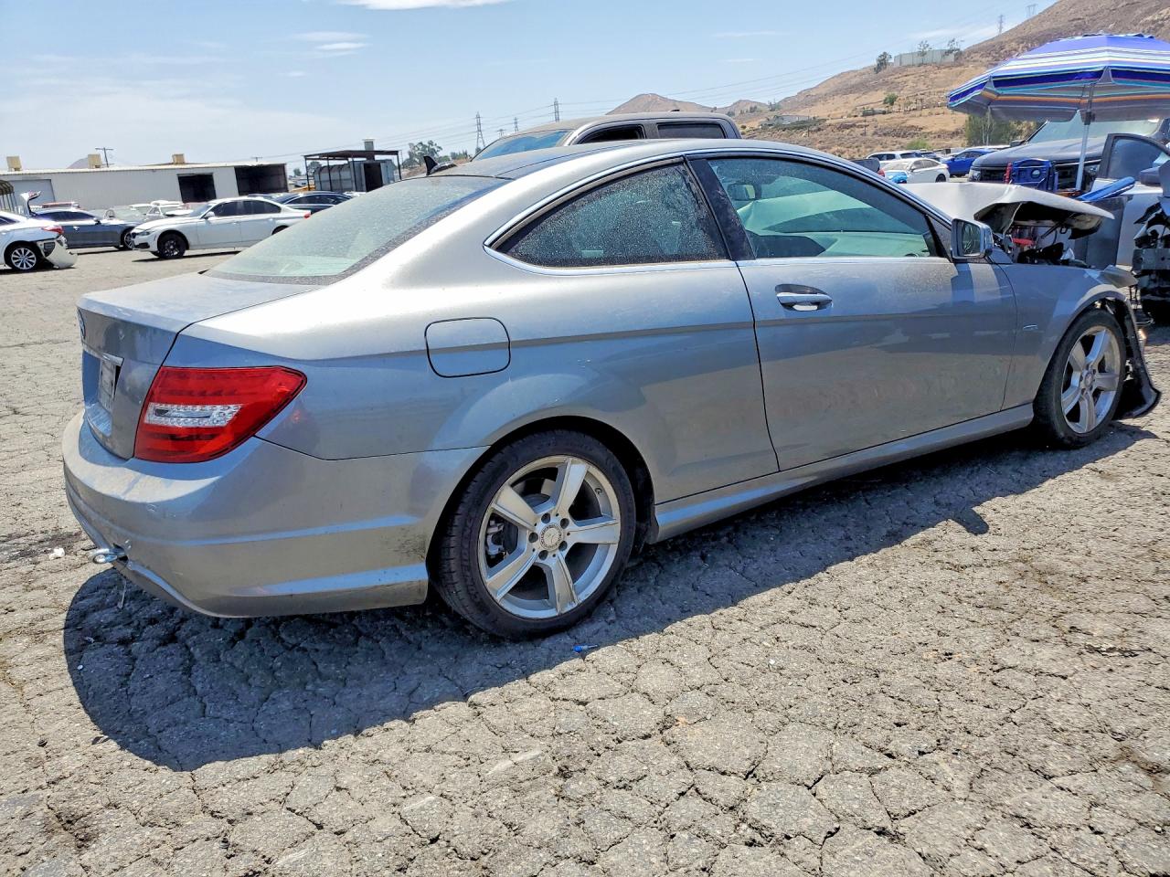2012 Mercedes-benz C 250 Gray vin: WDDGJ4HBXCF801034