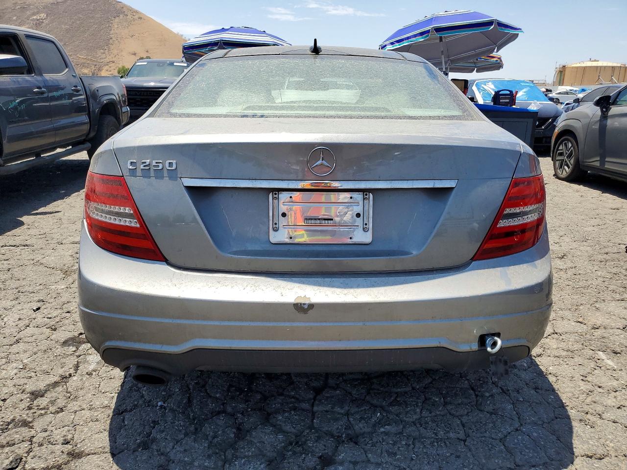2012 Mercedes-benz C 250 Gray vin: WDDGJ4HBXCF801034